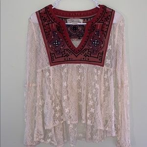 BohoChic Flowy Lace Top